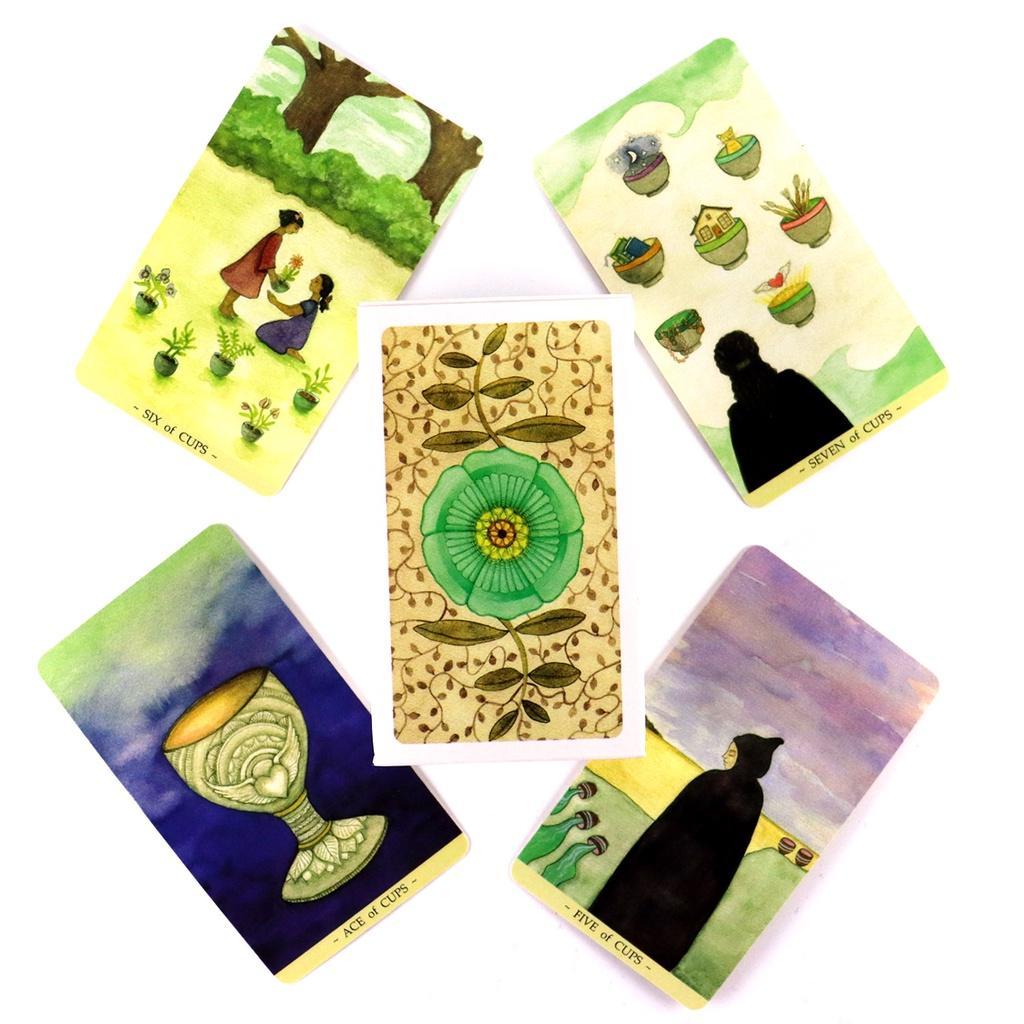 Mara Lunne Tarot Deck Party Table Game Fortune-telling Prophecy โป๊กเกอร์ขนาดการ์ด Oracle พร้อม PDF 