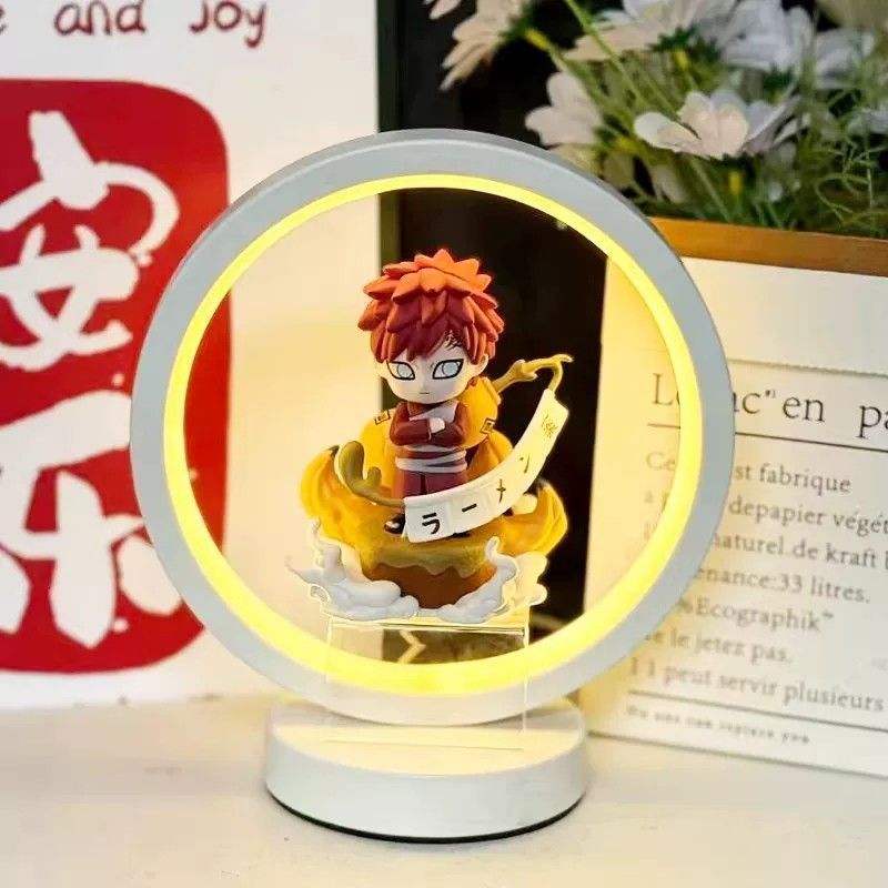 Naruto Kakashi Sasuke Gaara Gaara รูป Creative Night Light โคมไฟตั้งโต๊ะวันเกิดวันหยุดของขวัญ