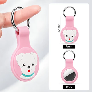 เคส Airtag ออกแบบเป็นพวงกุญแจ, เคสซิลิโคนใส พร้อมพวงกุญแจป้องกันการสูญหาย, ตัวป้องกัน Airtag, เคส Airtag ป้องกันรอยขีดข่วนสำหรับตัวติดตาม