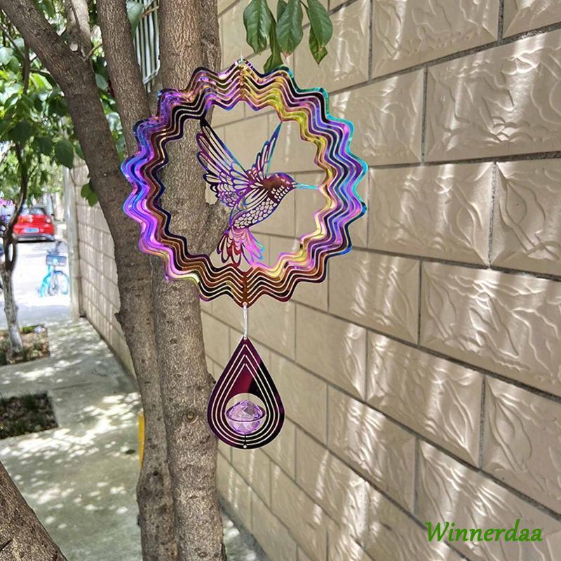WYN สแตนเลส WIND Spinner นก WIND Spinner Craft เครื่องประดับสําหรับในร่มกลางแจ้ง