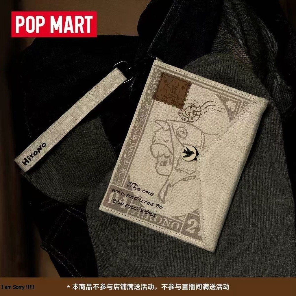 [ของแท้] POPMART POPMART Hirono Hirono Hirono Series Fabric Passport Holder Bag Peripheral Gift