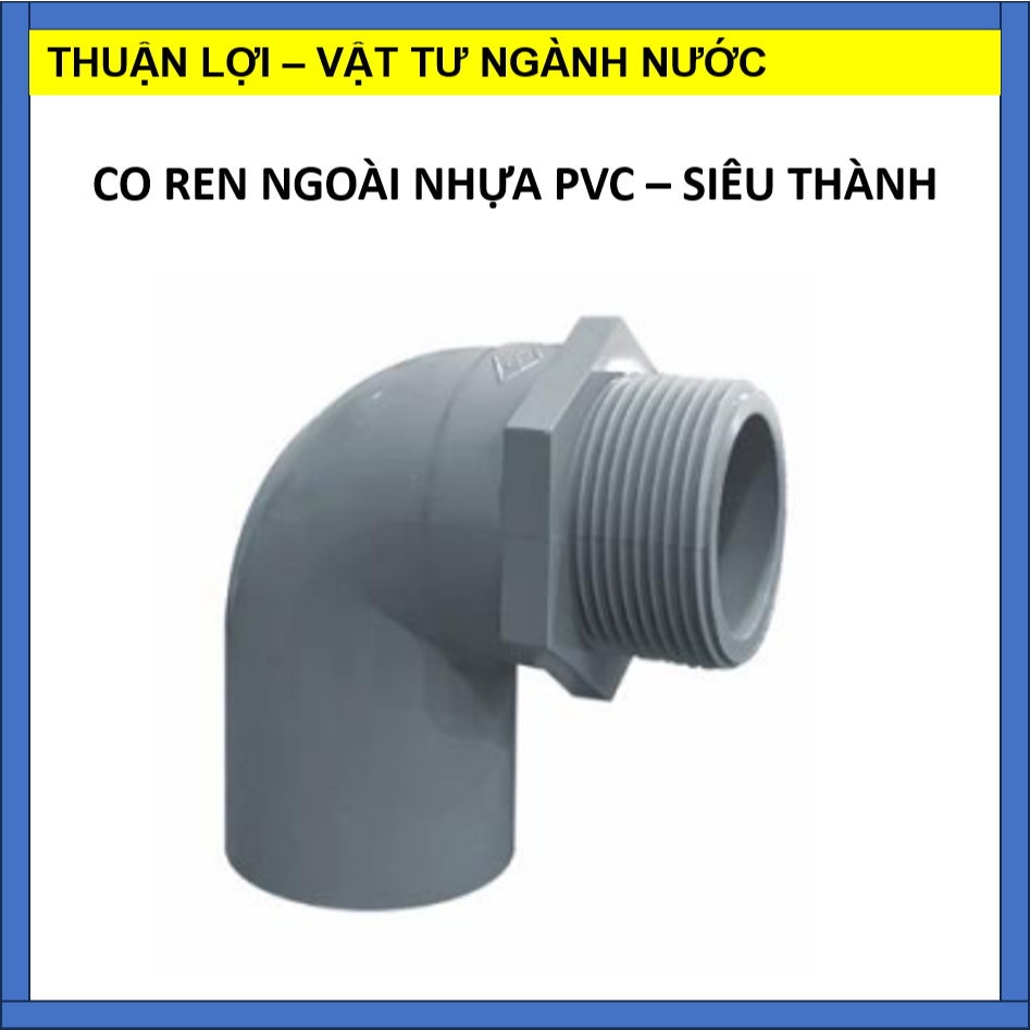 PVC EXTERNAL THREAD - SUPER BAR IN ALL SIZES (21,27,34,42,49,60, 21/27, 27/21, 27/34mm)