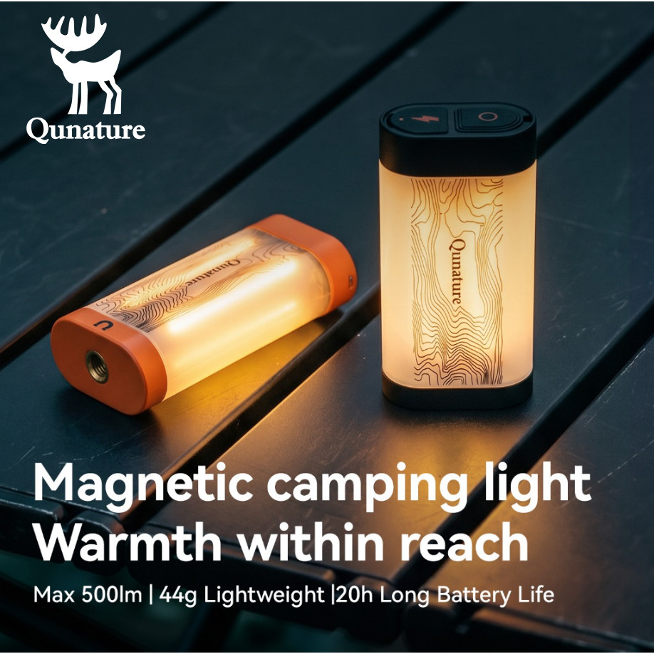 Qunature فانوس تخييم خفيف جداً 44 غ بشحن USB — صورة 2