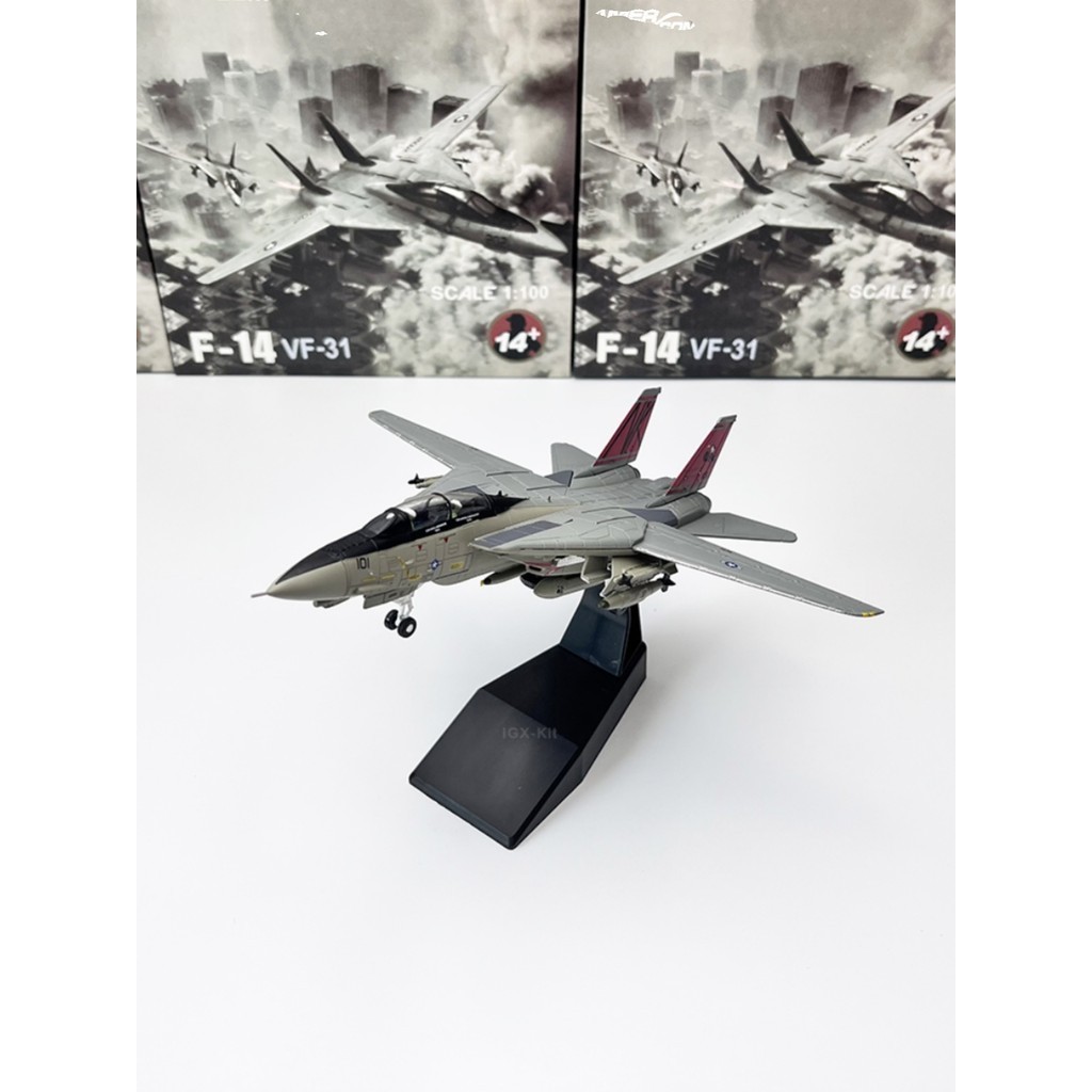 Pandon Hobby PD1M 1/100 US Army F14 Bomb Cat Carrier เครื่องบิน F-14 Fighter จําลองเครื่องบินรุ่นตกแ