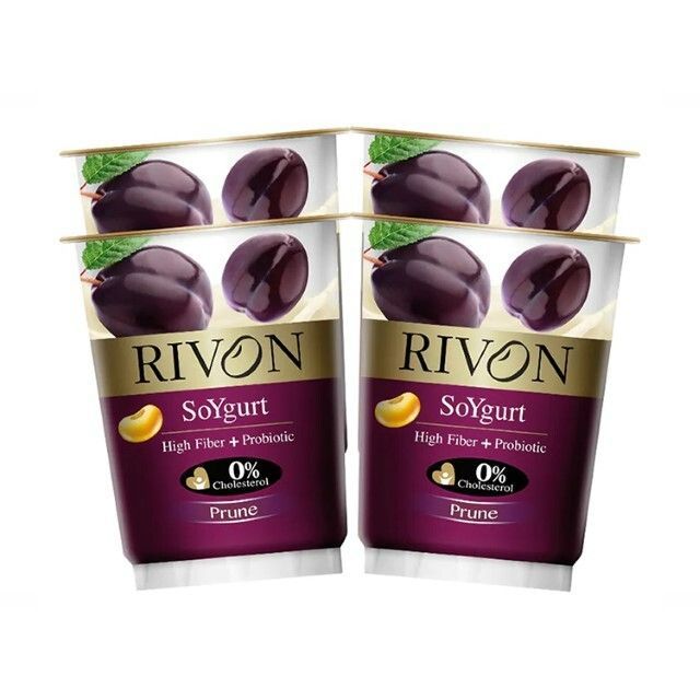 ริวอง ซอยเกิร์ตพรุน Rivon Soygurt Prune 130g. Pack4