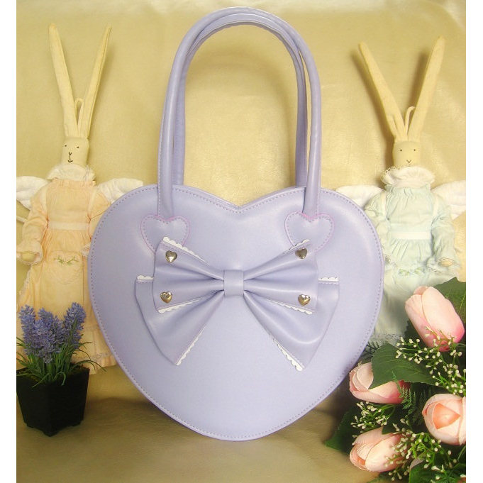 Lolita Lolita Lolita-Brand New sweet lady Silver Heart Big Heart Bag