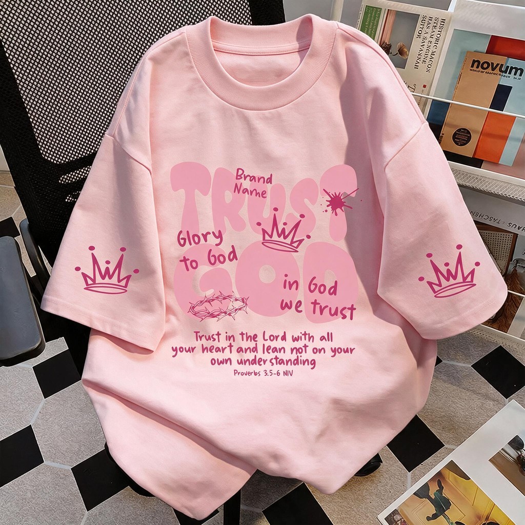 TEE·SHOP เสื้อยืด oversize เสื้อเท่ๆ เกาหลี " Bible Verse " เสื้อแฟชั่นใ เกาหลีสไตล์ พิมพ์ลาย ผ้านิ่มใส่สบาย COD