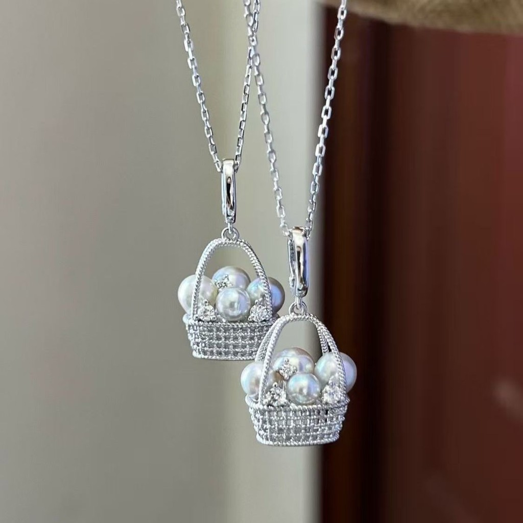 Cai < ตะกร้าดอกไม้ตะกร้า Clavicle Chain 2026 สไตล์ใหม่หรูหราอารมณ์แฟชั่น Niche สร้อยคอสร้อยคอ All-Ma