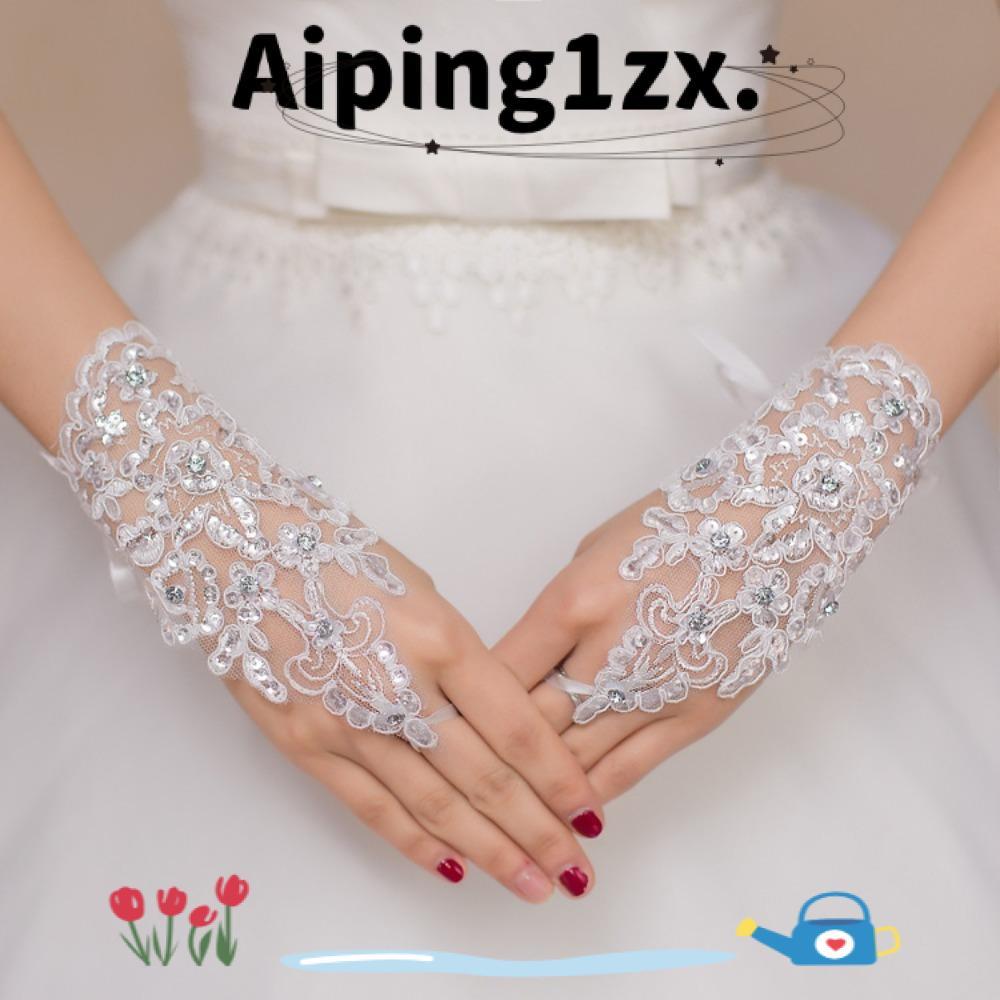 NG1ZX ถุงมือลูกไม้, อุปกรณ์เสริมเสื้อผ้างานแต่งงานเจ้าสาวถุงมือ, 2024 Party Dress Elegant Rhinestone ชุดราตรีพรหมตกแต่ง Lady