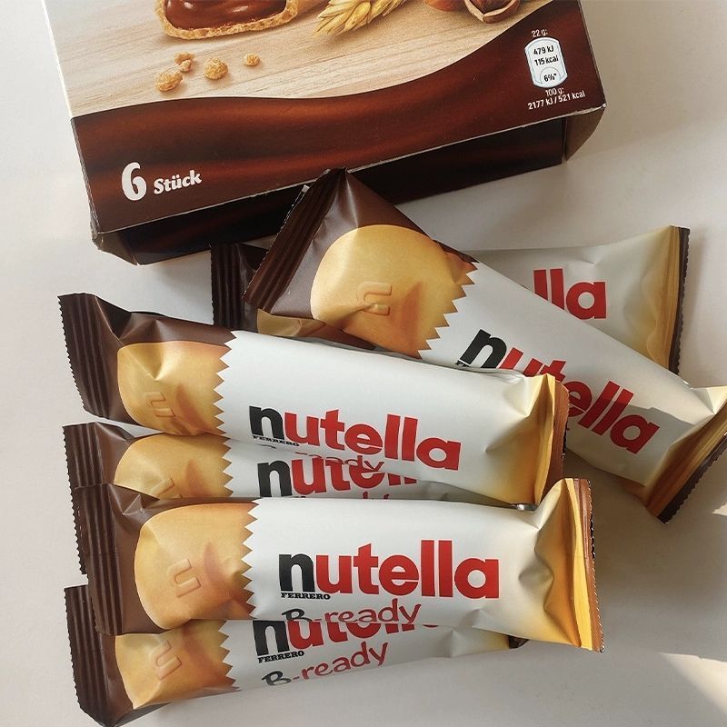 Nutella Nutella Biscuits Chocolate Bar Finger Biscuits Sandwich Nutella Hazelnut Sauce ของว่างนําเข้