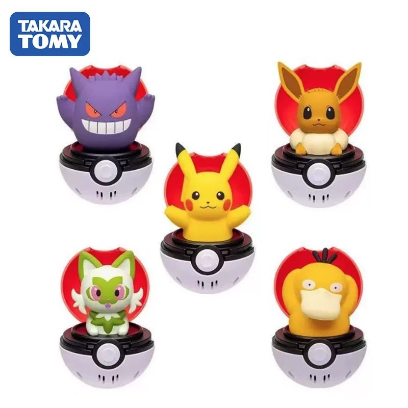 TOMY Domeka Pokémon Poké Ball Bomb Pinch Music Gengar New Leaf Meow Pikachu Ibrahimovic Jewelry