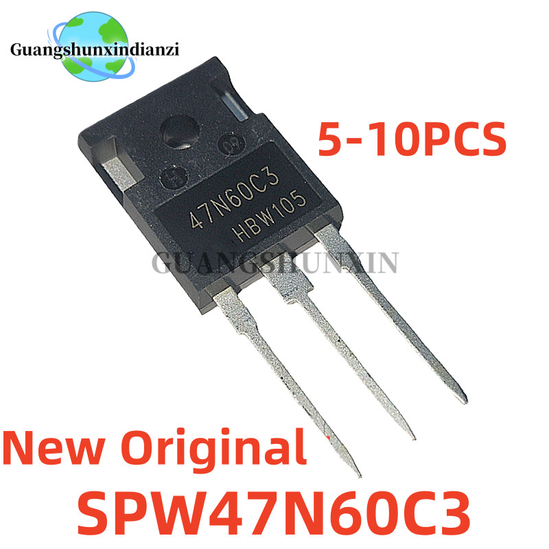 5PCS 100% ใหม่ SPW47N60C3 TO247 SPW47N60 TO-247 47N60 47N60C3 650V 47A MOSFET Field effect ทรานซิสเต