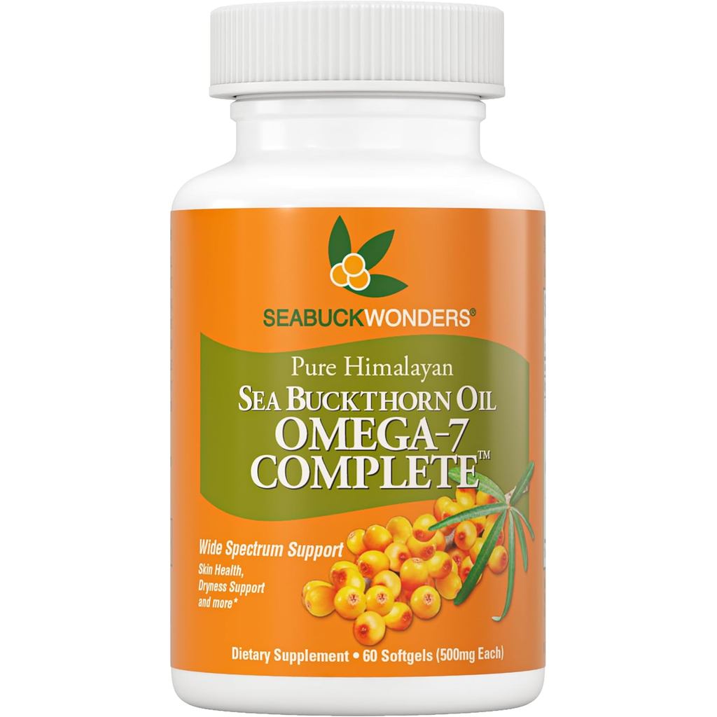 Seabuckwonders Seabuckthorn Oil Mix, Omega-7 Complete, 60 ซอฟท์เจล (500มก. ต่อแคปซูล)