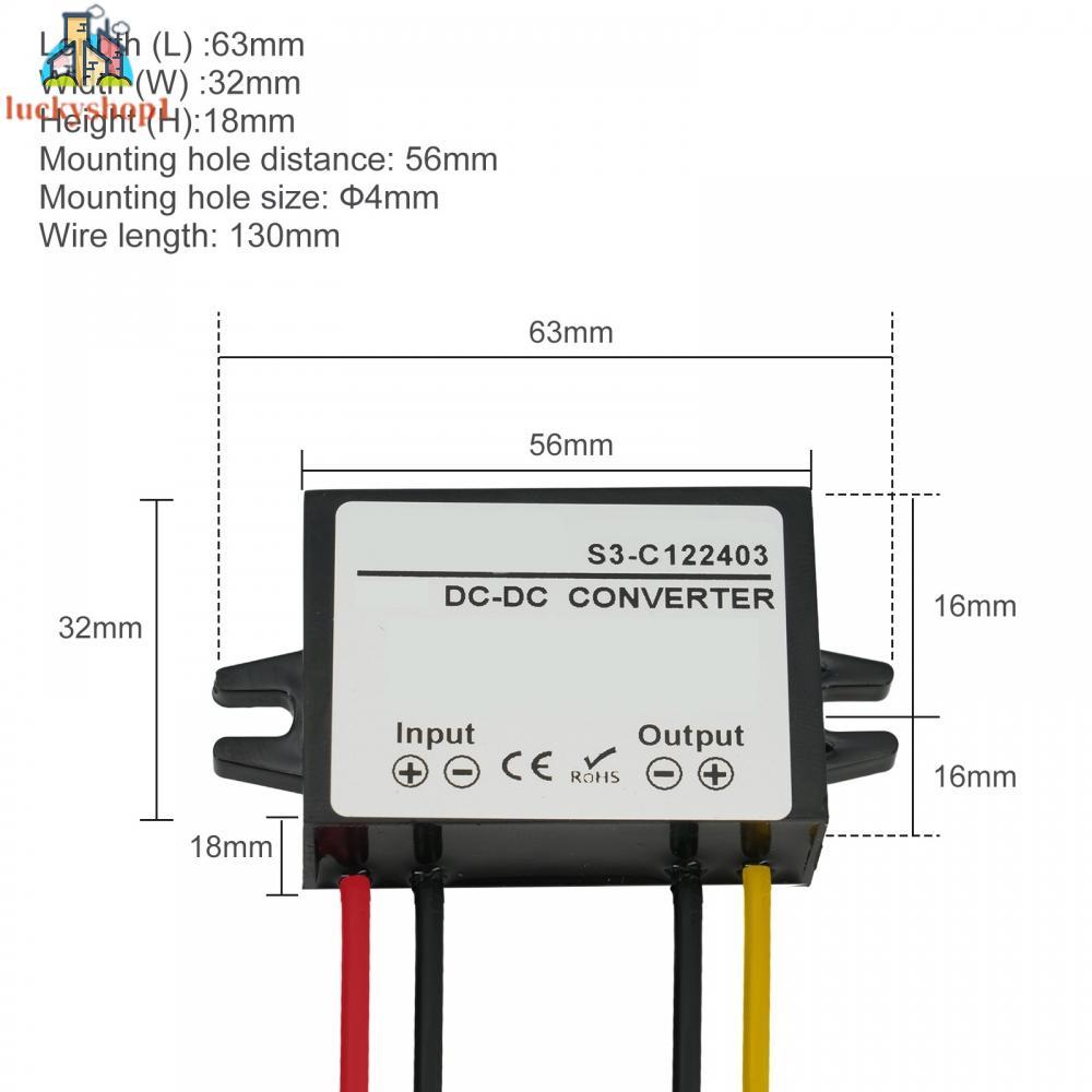 DC Step Up Converter 95% Conversion Efficiency Die-cast Aluminium Shell