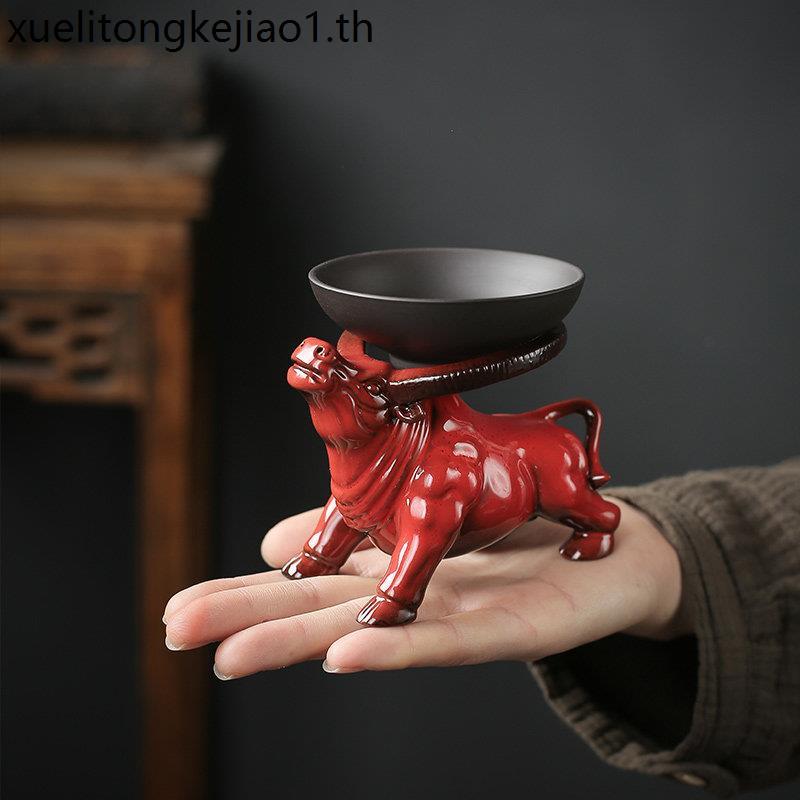 Yuxuan Niuqi Soarring Handmade สามารถยกถาดชาเตาเผาเคลือบ