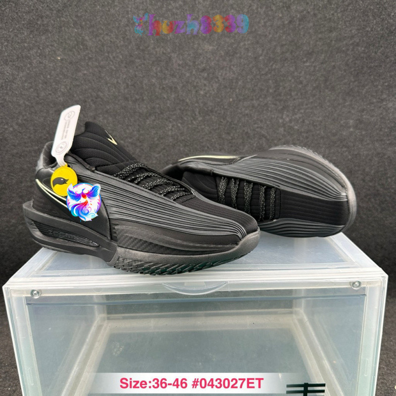 ET บริษัท Class Cut 3 Turbo Gt 3.5 Anti-slip ทนต่อการสึกหรอ Low-Top Air Cushion รองเท้าบาสเก็ตบอล JQ