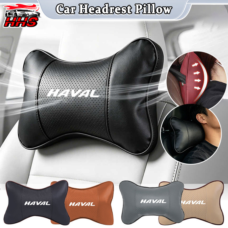 Haval รถ Head Rest คอพร้อมสต็อก Pu เบาะหนัง Universal รถคอหมอนอุปกรณ์ตกแต่งภายในสําหรับ Haval H6 Jol