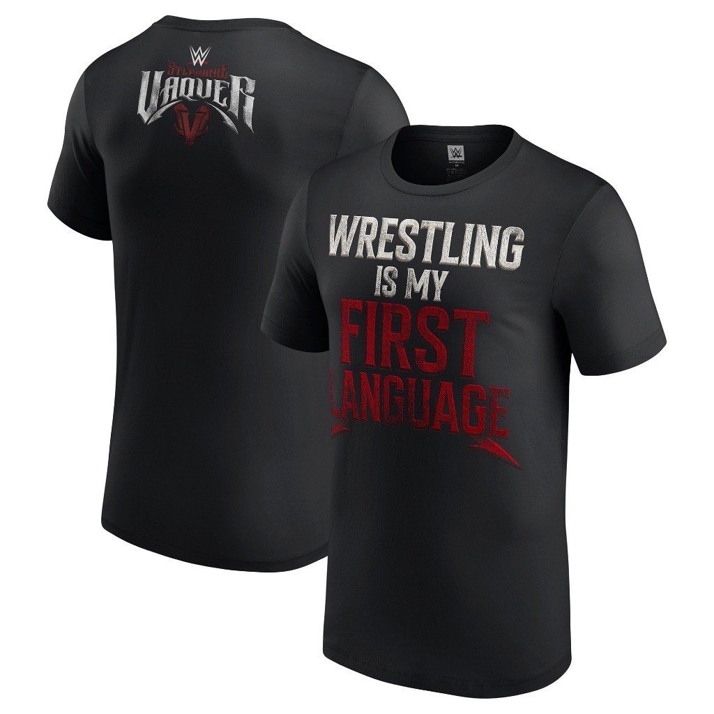 เสื้อยืด WWE Stephanie Vaquer พิมพ์ลายสวยงามสำหรับทุกเพศ ผ้าฝ้ายแท้ คอวีแขนสั้น พร้อมไซส์ 다양จาก S ถึ