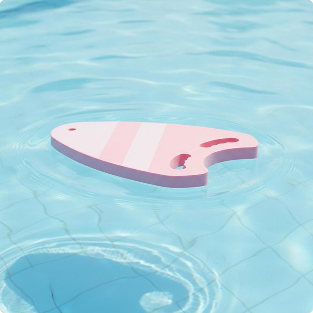 [zcins] Swimming Kickboard EVA Foam Pool Kickboard Beginner Blue Single Stripe