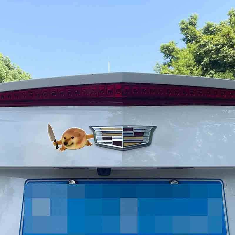 Applicable to Cadillac BMW Honda Volkswagen Nissan Car Logo Sticker My Knife Shield Fun and Personal