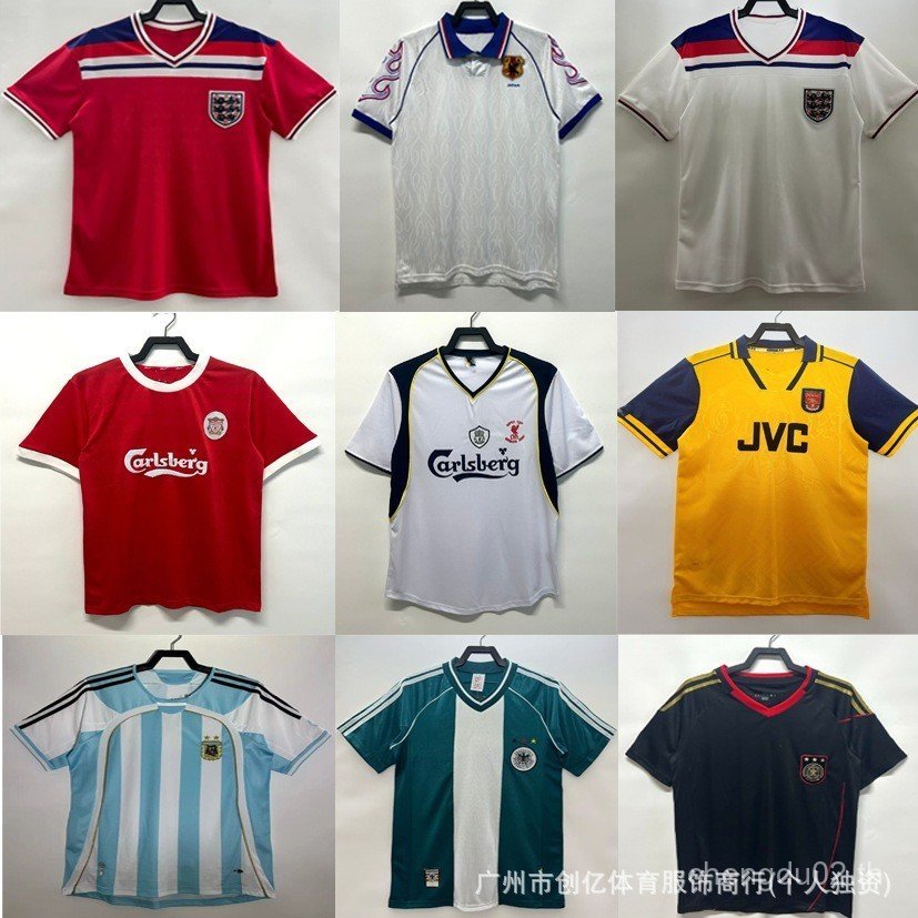 เครื่องแบบ Retro Arsenal Spain C Paris National Serbia Marseille Colintian Jersey JY5B