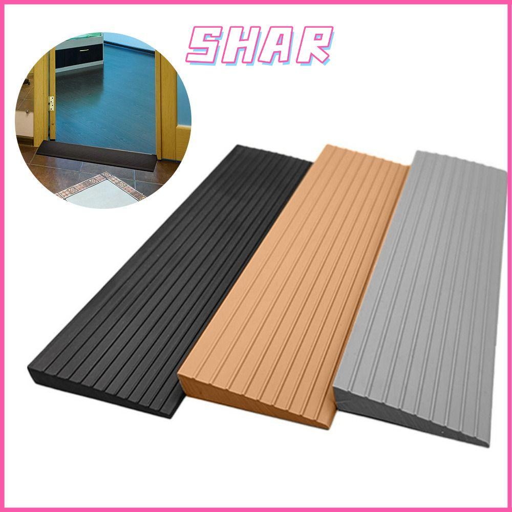 SHAR ทางลาดเกณฑ์ประตู, Self-Adhesive Multi-Purpose Ramp Mat, UniversalUniversal ลื่นติดตั้งง่าย 90x5 ซม.ความสูง Difference Reducer Home