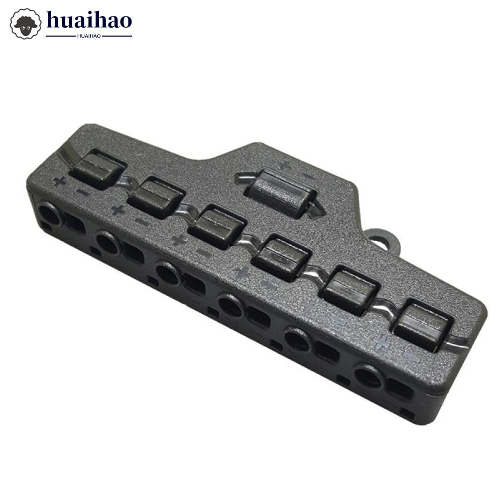 HUAIHAO 1 In 6 Out Line Splitter Quick Connect แรงดันไฟฟ้าต่ําลวด Splitter Distribution Block สําหรั