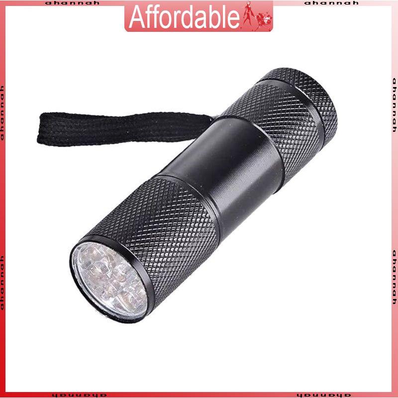 AH โคมไฟ UV ขนาดเล็ก 395 สําหรับเครื่องตรวจจับโคมไฟ UV แบบพกพาสําหรับปากกาหมึกที่มองไม่เห็นสุนัข S