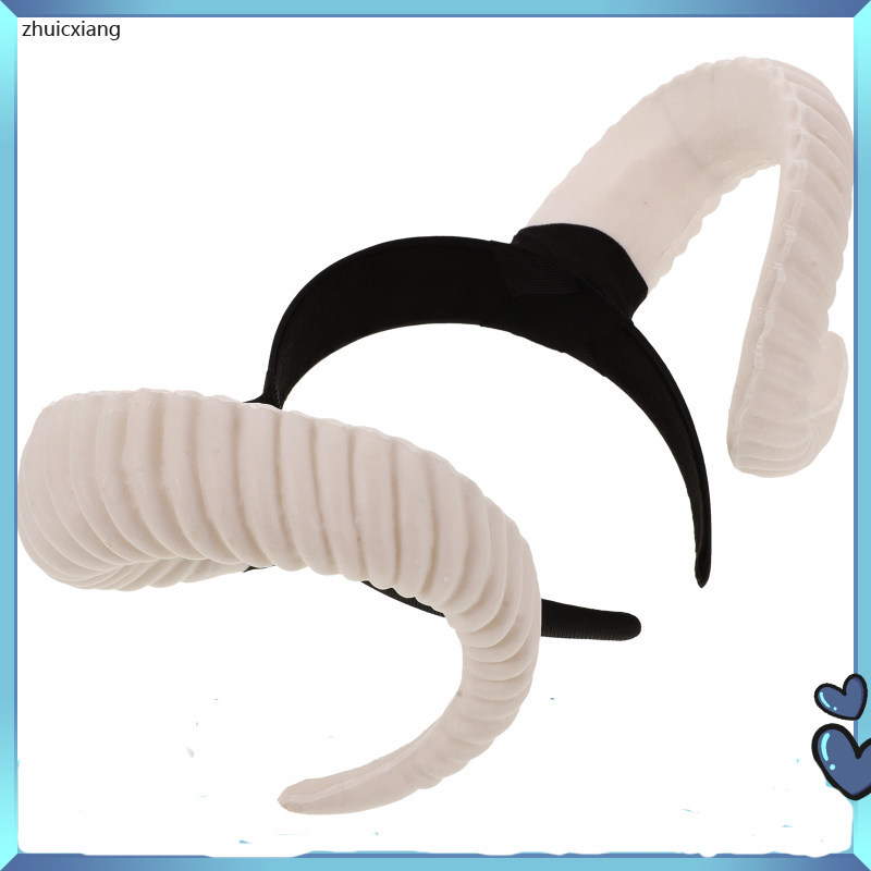 ที่คาดผมสําหรับเด็กผู้หญิงเครื่องประดับผมฮอร์น Headpiece คอสเพลย์ฮาโลวีน Ram Horns