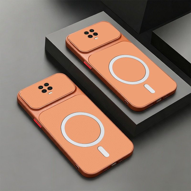 สําหรับ Redmi NOTE 9S REDMI NOTE 9 PRO เคสโทรศัพท์ Softcase ซิลิโคนกันกระแทกฝาครอบการออกแบบใหม่ความงามแม่เหล็กน่ารักสีส้มสําหรับชาย KNBS11