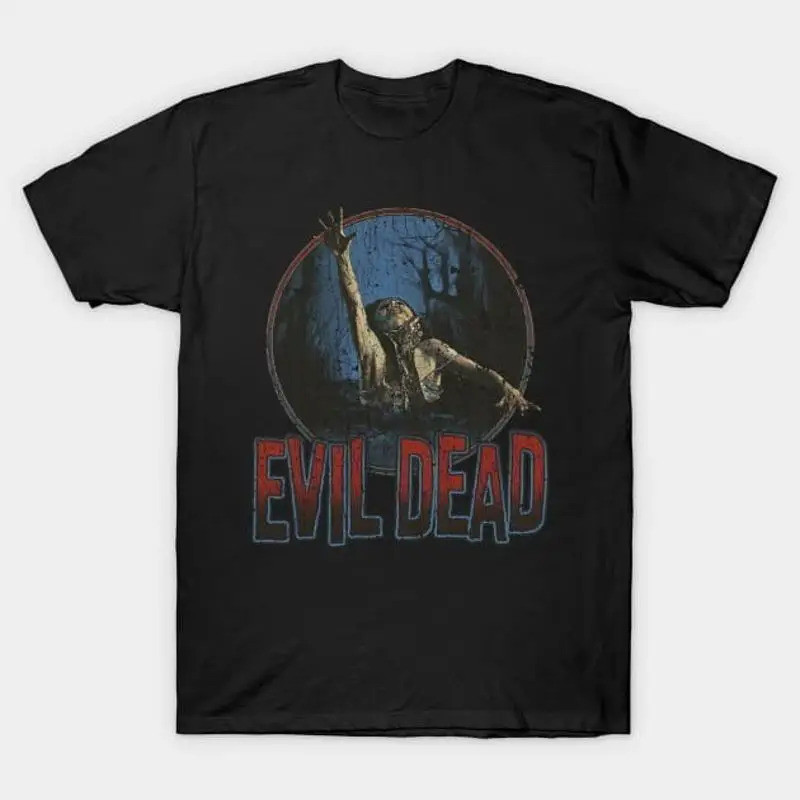 เสื้อยืด Evil Dead 1981, เสื้อสไตล์ยุค 90, เสื้อวินเทจ, เสื้อธีมภาพยนตร์