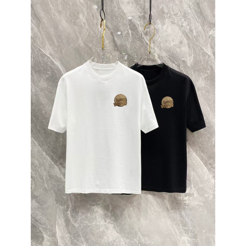 2026/Lv ผู้ชายผู้หญิงเสื้อยืดพิมพ์เสื้อยืดแขนสั้นธุรกิจเสื้อยืดฟิตเนส Sweat-Abs