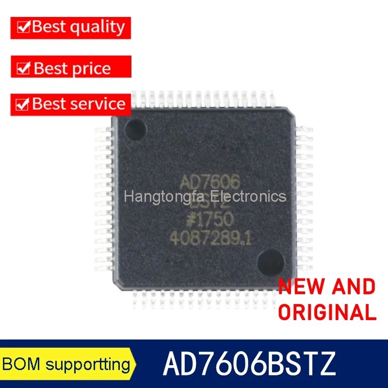 AD7606B AD7606BSTZ LQFP-64 8 ช่อง DAS ชิป ADC แบบซิงโครนัส 16 บิตในตัว IC