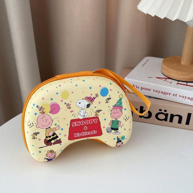 น่ารัก Snoopy แบบพกพาสําหรับ Xbox One 360/PS5/PS4/Switch Pro Controller Gamepad ป้องกันกระเป๋า Hard 