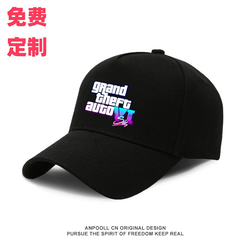 TA6คนร้าย R หมวกเบสบอลโลโก้ Star Logo Hunter สำหรับผู้ชายและผู้หญิง, ขนาดรอบศีรษะใหญ่, หมวกทรง Duckb