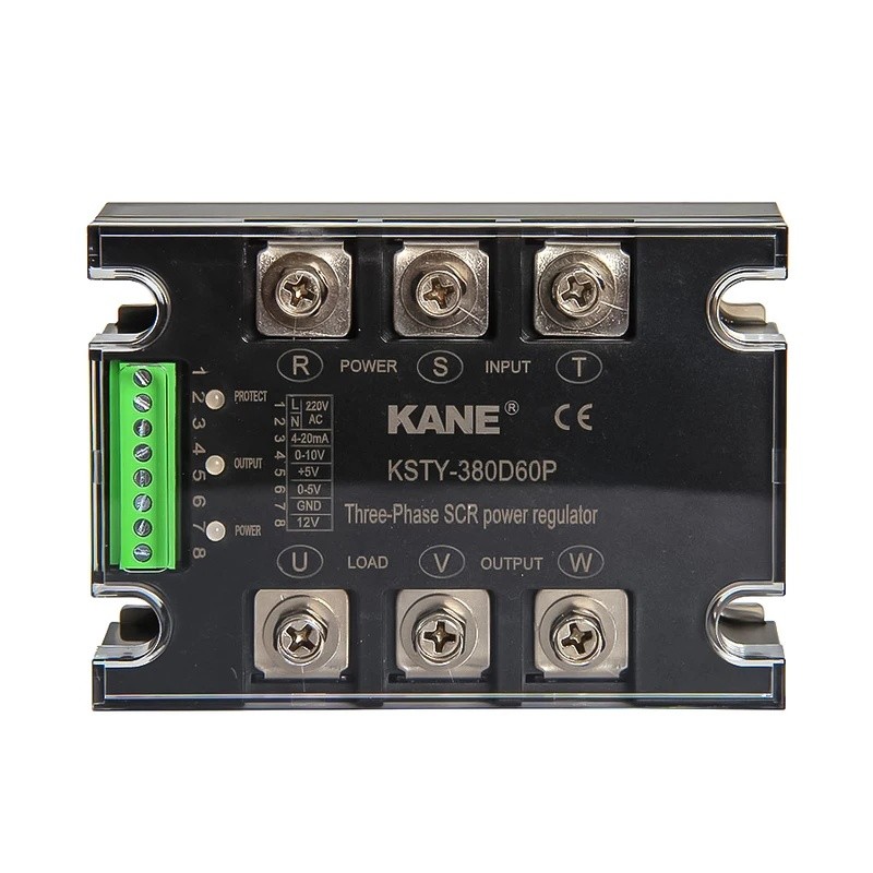 KP6F KSTY JSTY สามเฟสอัจฉริยะ AC แรงดันไฟฟ้าโมดูล SSR Solid State รีเลย์ 0-5V 0-10V 4-20mA Potentiom