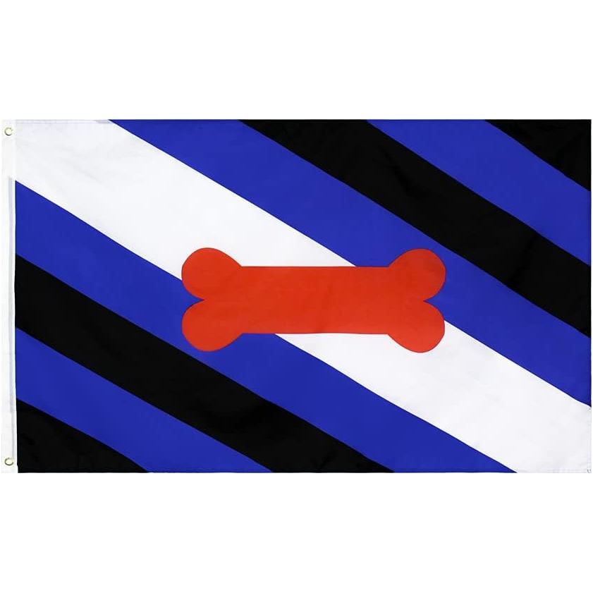 Flaglink Puppy Pride Flag 3x5 Fts - Little Dog Pup Pride Banner