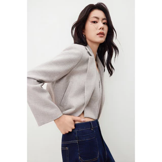 G2000 เสื้อเบลเซอร์สำหรับผู้หญิง Weekend Fit ทรง Weekend Fit รุ่น 5621268792 สีเทาอ่อน
