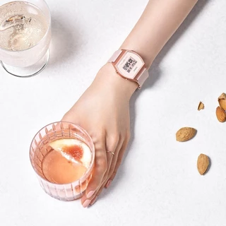 CASIO นาฬิกาข้อมือ CASIO รุ่น LW-204-4ADF วัสดุเรซิ่น สีชมพู
