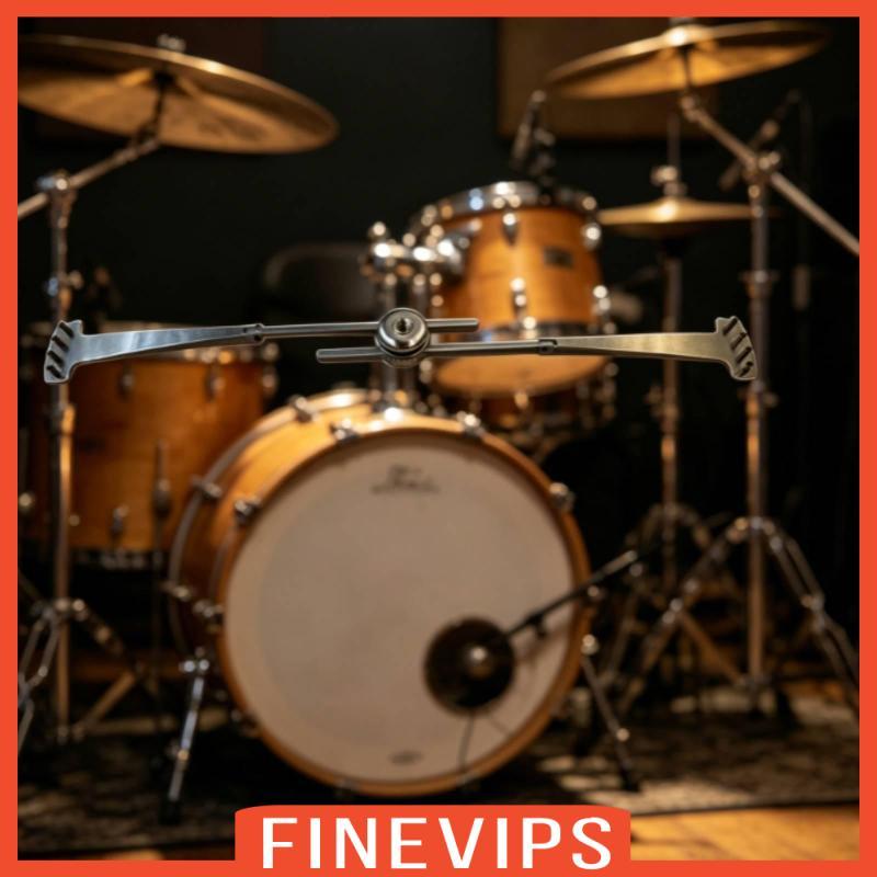 [Finevips] Drum Cymbal Sizzler Adjustable Clamp Cymbal Sizzler Percussion Accessory Silver Silver-To