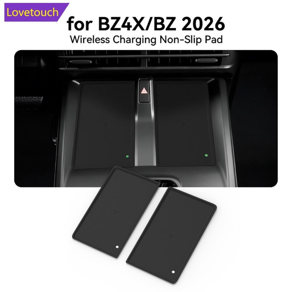 LOVETOUCH ซิลิโคนรถไร้สายชาร์จ Pad Anti-Slip คอนโซลกลางภายใน Fit สําหรับ Toyota BZ4X BZ 2026 A2O6