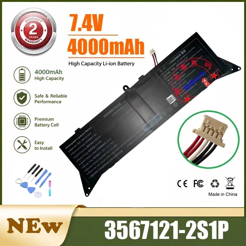 แบตเตอรี่แล็ปท็อปสําหรับ Posiivo Vision C14 C4128A-14 โน้ตบุ๊ค 7.4V 29.6Wh 4000mAh 3567121-2S1P N14D