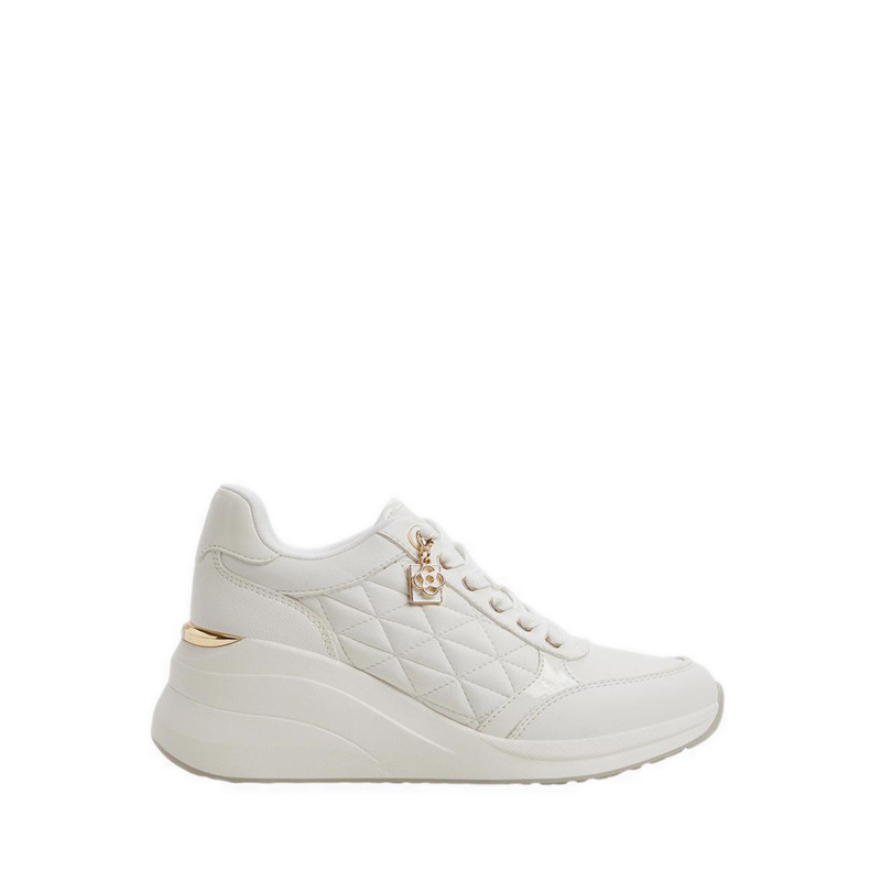 Aldo รุ่น Cambay รองเท้าผ้าใบส้นเตารีดผู้หญิง - สีขาว
