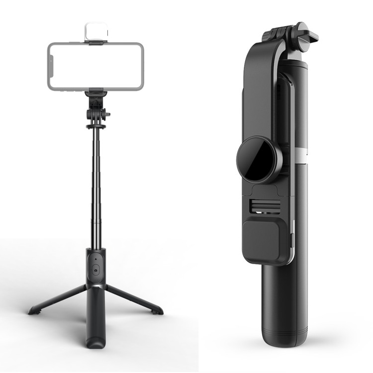 Q02S เติมแสงบลูทูธ Selfie Stick ขาตั้งกล้องที่วางโทรศัพท์มือถือ Q02S (สีดํา)/Q02S (สีขาว)