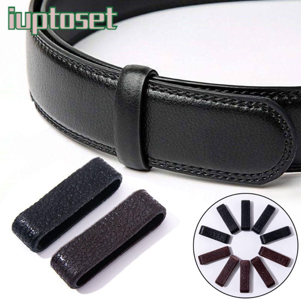 IUPTOSET เข็มขัด Keeper Loops, TPU หนัง DIY เข็มขัดผู้ถือ,ทนทานที่ละเอียดอ่อน Universal 40 มม.เข็มขัด End Retainer แหวนสําหรับ 30-38 มม.เข็มขัด