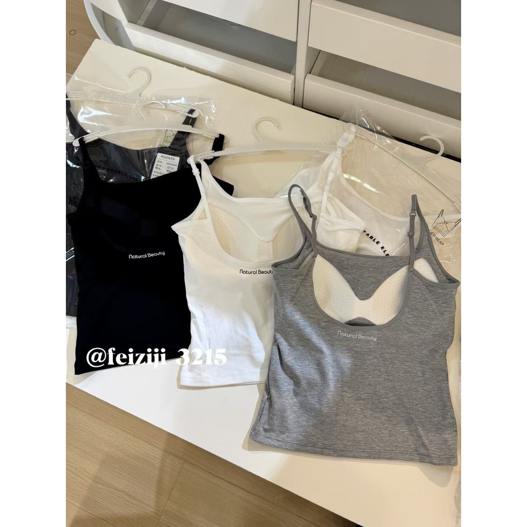 เสื้อผ้าผู้หญิงแฟชั่นน่ารัก เสื้อแฟชั่นผู้หญิง นางบำเรอ Ji 3215เสื้อกล้ามสายเดี่ยวหลังสวย U สายบางเป