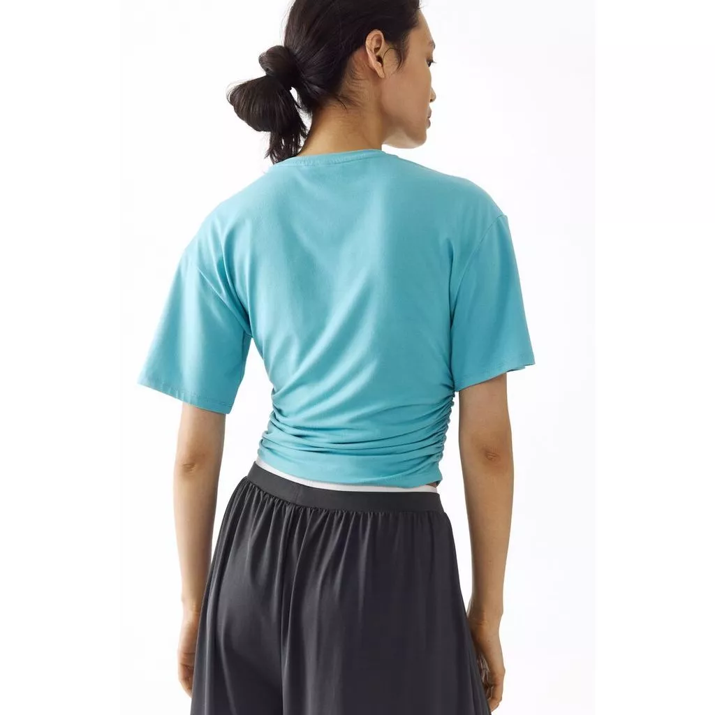 H&M(เอชแอนด์เอ็ม) เสื้อยืดดีไซน์รอยจีบ ผู้หญิง 1320470_2
