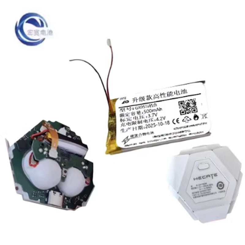 ยี่ห้อใหม่เหมาะสําหรับ Edifier GX05 ชุดหูฟังบลูทูธโกดังแบตเตอรี่ความจุสูงพิเศษ 3.7V 500mAh