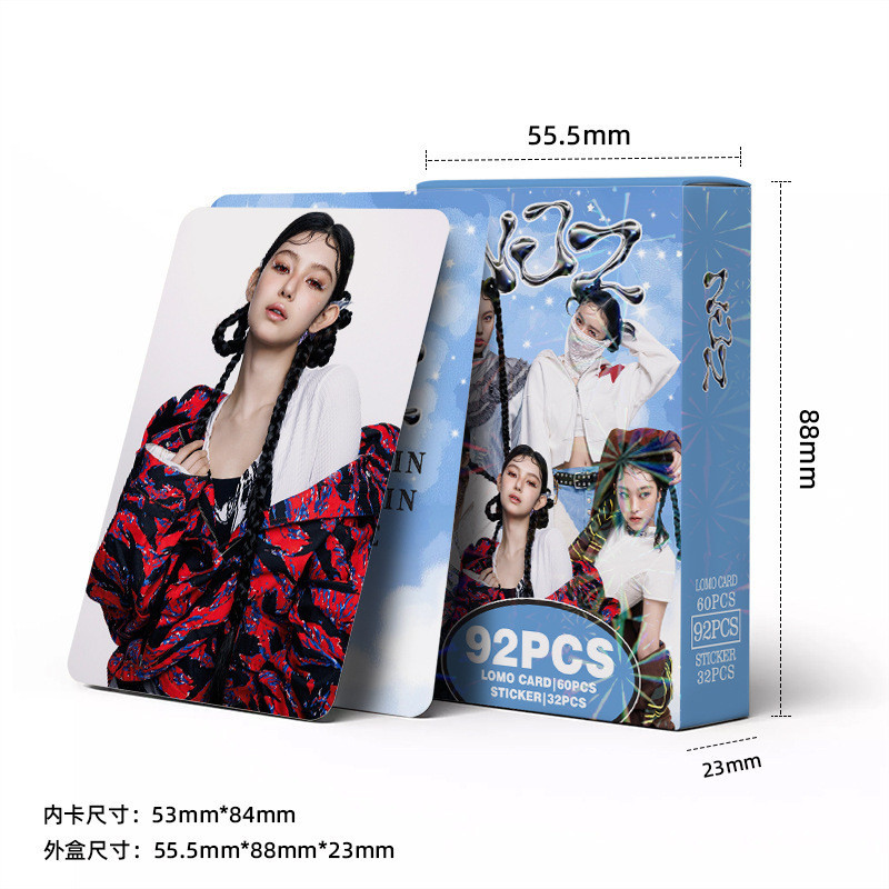 92 Photocards คลื่นเกาหลีสไตล์ใหม่ NJZ คอลเลกชันสินค้าภาพถ่าย KPOP สินค้า LOMO Photocard