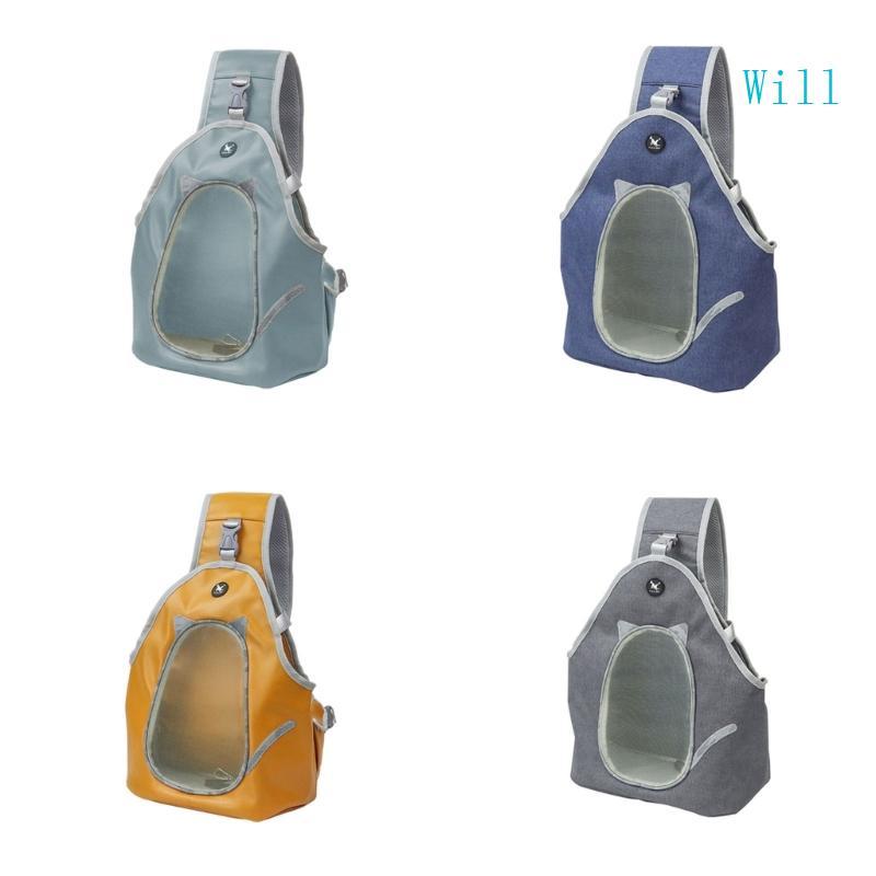 Will Cat Carrier Travel Puppy Cat Carrier Shouder Bag Tote with Cushion and Strap